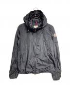 MONCLERモンクレール）の古着「フリルフードナイロンジャケット」｜ブラック