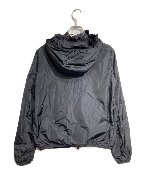 MONCLER（モンクレール）MONCLER (モンクレール) フリルフードナイロンジャケット ブラックの古着・服飾アイテム