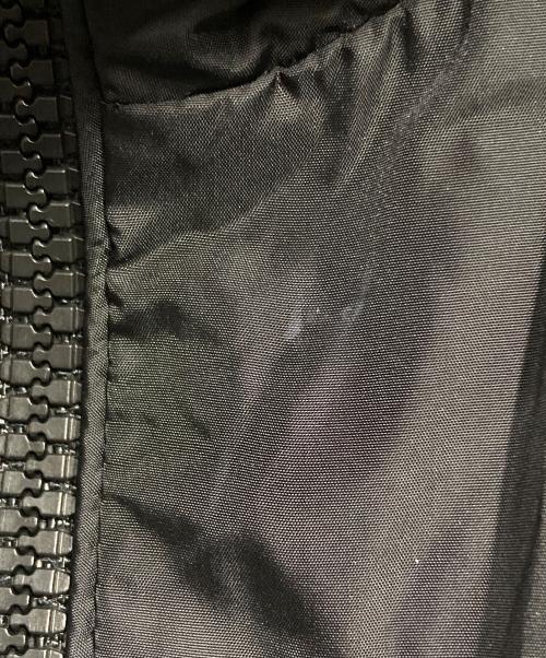 MONCLER（モンクレール）MONCLER (モンクレール) フリルフードナイロンジャケット ブラックの古着・服飾アイテム