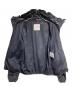 中古・古着 MONCLER (モンクレール) フリルフードナイロンジャケット ブラック：65000円