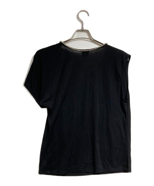 Jean Paul GAULTIER（ジャンポールゴルチェ）Jean Paul GAULTIER (ジャンポールゴルチェ) ボールチェーンノースリーブブラウス/Sleeveless blouse ブラック サイズ:42の古着・服飾アイテム