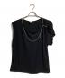 Jean Paul GAULTIER（ジャンポールゴルチェ）の古着「ボールチェーンノースリーブブラウス/Sleeveless blouse」｜ブラック