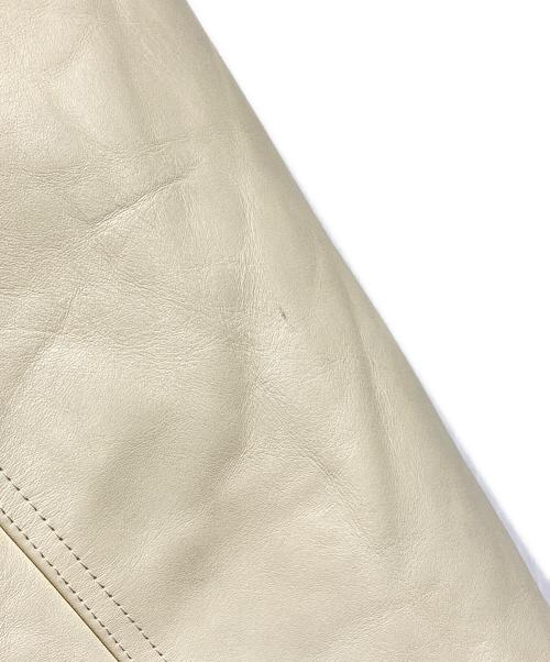 WACKO MARIA（ワコマリア）WACKO MARIA (ワコマリア) lanificio luigi zanieri (ラニフィーチョ ルイージ ザニエリ) LEATHER VARSITY JACKET/レザーバーシティジャケット ブラウン サイズ:Ｓの古着・服飾アイテム