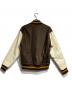 WACKO MARIA (ワコマリア) lanificio luigi zanieri (ラニフィーチョ ルイージ ザニエリ) LEATHER VARSITY JACKET/レザーバーシティジャケット ブラウン サイズ:Ｓ：40000円