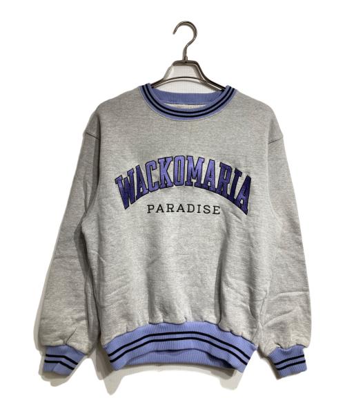 WACKO MARIA（ワコマリア）WACKO MARIA (ワコマリア) HEAVY WEIGHT CREW NECK SWEAT SHIRT/ヘビーウェイト クルーネック スウェットシャツ グレー サイズ:Ｓの古着・服飾アイテム