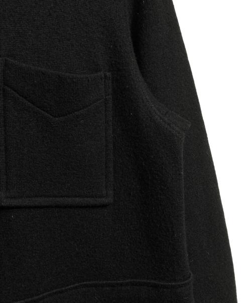 tricot COMME des GARCONS（トリココムデギャルソン）tricot COMME des GARCONS (トリココムデギャルソン) ボンディングウールスタンドカラーコート/Bonded Wool Stand Collar Coat ブラック サイズ:Mの古着・服飾アイテム