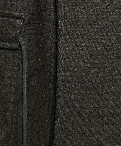 tricot COMME des GARCONS（トリココムデギャルソン）tricot COMME des GARCONS (トリココムデギャルソン) ボンディングウールスタンドカラーコート/Bonded Wool Stand Collar Coat ブラック サイズ:Mの古着・服飾アイテム