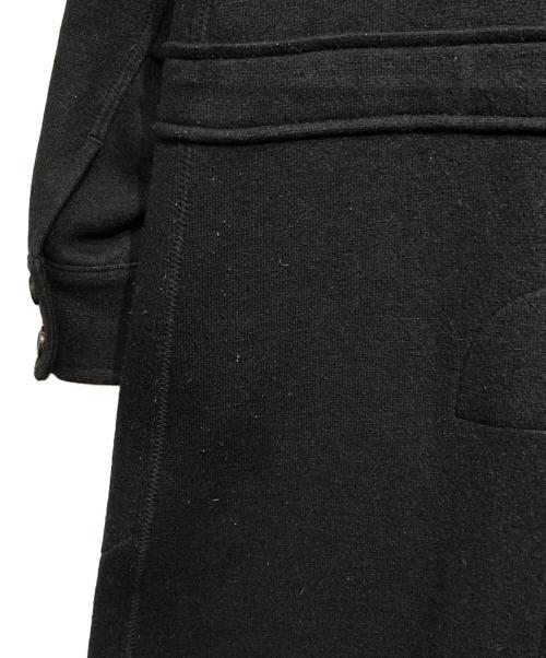 tricot COMME des GARCONS（トリココムデギャルソン）tricot COMME des GARCONS (トリココムデギャルソン) ボンディングウールスタンドカラーコート/Bonded Wool Stand Collar Coat ブラック サイズ:Mの古着・服飾アイテム