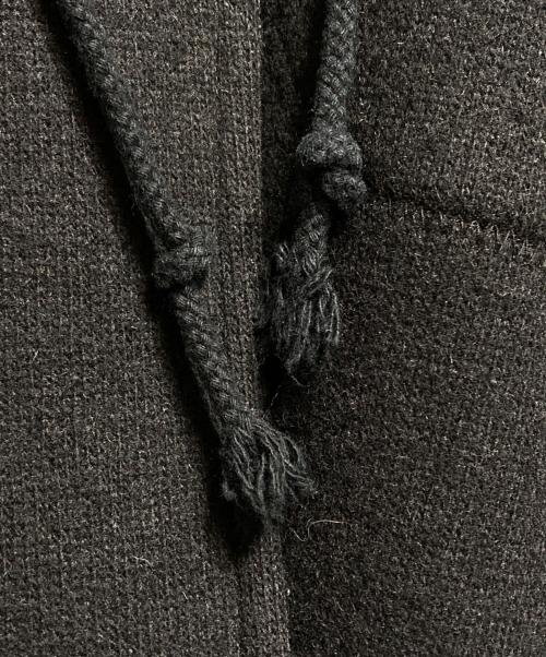 tricot COMME des GARCONS（トリココムデギャルソン）tricot COMME des GARCONS (トリココムデギャルソン) ボンディングウールスタンドカラーコート/Bonded Wool Stand Collar Coat ブラック サイズ:Mの古着・服飾アイテム