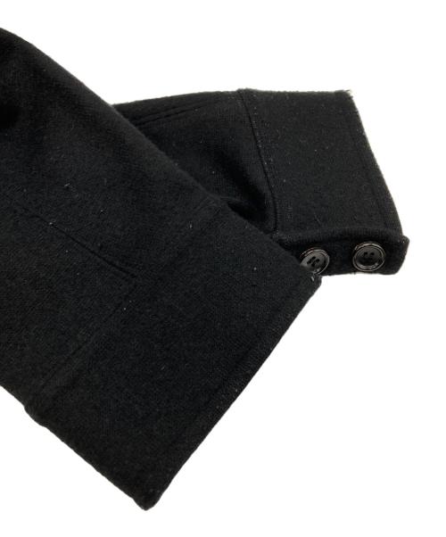 tricot COMME des GARCONS（トリココムデギャルソン）tricot COMME des GARCONS (トリココムデギャルソン) ボンディングウールスタンドカラーコート/Bonded Wool Stand Collar Coat ブラック サイズ:Mの古着・服飾アイテム