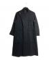 tricot COMME des GARCONS（トリココムデギャルソン）の古着「ボンディングウールスタンドカラーコート/Bonded Wool Stand Collar Coat」｜ブラック
