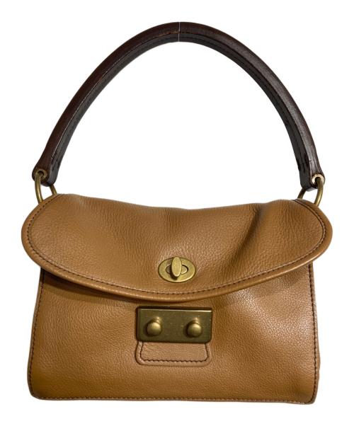 MIU MIU（ミュウミュウ）MIU MIU (ミュウミュウ) ターンロックレザーワンショルダーバッグ/Turnlock Leather One-Shoulder Bag ブラウンの古着・服飾アイテム