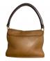 MIU MIU (ミュウミュウ) ターンロックレザーワンショルダーバッグ/Turnlock Leather One-Shoulder Bag ブラウン：30000円