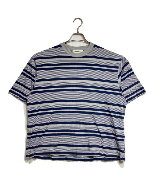 everyone（エブリワン）everyone (エブリワン) 24SS BORDER TEE/ボーダーT グレー×ネイビー サイズ:Mの古着・服飾アイテム