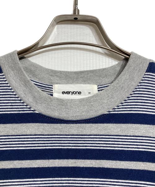 everyone（エブリワン）everyone (エブリワン) 24SS BORDER TEE/ボーダーT グレー×ネイビー サイズ:Mの古着・服飾アイテム