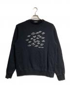 UNDERCOVERアンダーカバー）の古着「HOW TO LOOK グラフィックスウェットシャツ」｜ブラック
