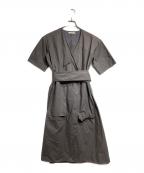 CELINEセリーヌ）の古着「ラップワンピース/wrap dress」｜グレー
