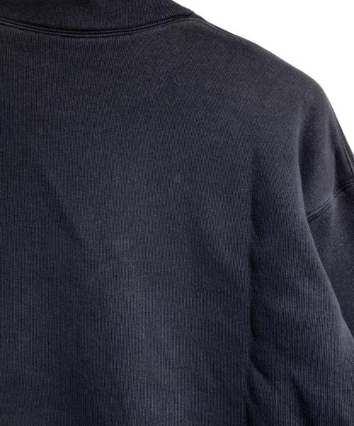 BALENCIAGA（バレンシアガ）BALENCIAGA (バレンシアガ) ハーフジップスウェット/Half-zip sweatshirt ブラック サイズ:Mの古着・服飾アイテム