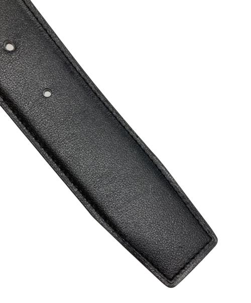 HERMES（エルメス）HERMES (エルメス) Hバックルコンスタンスベルト/Constance Belt  ブラック×グレー サイズ:100の古着・服飾アイテム