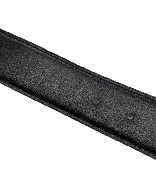 HERMES（エルメス）HERMES (エルメス) Hバックルコンスタンスベルト/Constance Belt  ブラック×グレー サイズ:100の古着・服飾アイテム