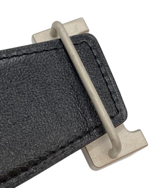 HERMES（エルメス）HERMES (エルメス) Hバックルコンスタンスベルト/Constance Belt  ブラック×グレー サイズ:100の古着・服飾アイテム