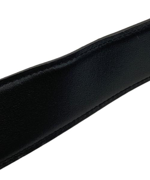 HERMES（エルメス）HERMES (エルメス) Hバックルコンスタンスベルト/Constance Belt  ブラック×グレー サイズ:100の古着・服飾アイテム