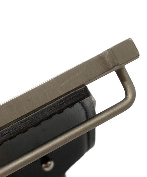 HERMES（エルメス）HERMES (エルメス) Hバックルコンスタンスベルト/Constance Belt  ブラック×グレー サイズ:100の古着・服飾アイテム