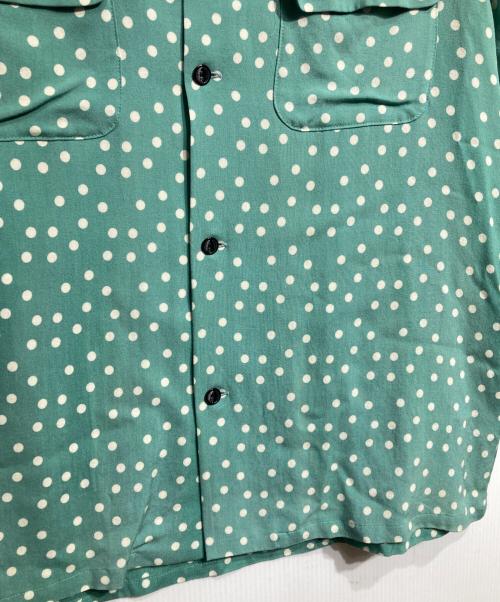 GROOVIN HIGH（グルービンハイ）GROOVIN HIGH (グルービンハイ) レーヨンシルクL/Sドットシャツ/Rayon Silk L/S Polka Dot Shirt グリーン サイズ:XLの古着・服飾アイテム