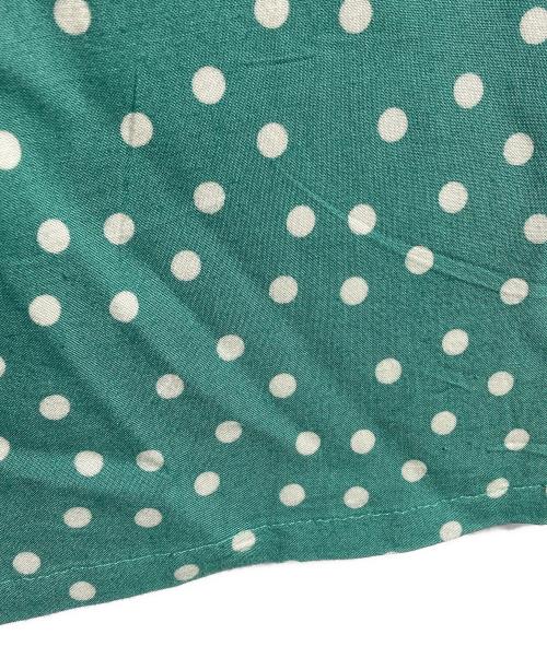 GROOVIN HIGH（グルービンハイ）GROOVIN HIGH (グルービンハイ) レーヨンシルクL/Sドットシャツ/Rayon Silk L/S Polka Dot Shirt グリーン サイズ:XLの古着・服飾アイテム