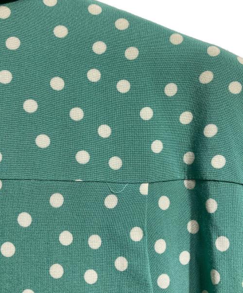 GROOVIN HIGH（グルービンハイ）GROOVIN HIGH (グルービンハイ) レーヨンシルクL/Sドットシャツ/Rayon Silk L/S Polka Dot Shirt グリーン サイズ:XLの古着・服飾アイテム