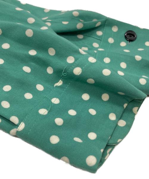 GROOVIN HIGH（グルービンハイ）GROOVIN HIGH (グルービンハイ) レーヨンシルクL/Sドットシャツ/Rayon Silk L/S Polka Dot Shirt グリーン サイズ:XLの古着・服飾アイテム