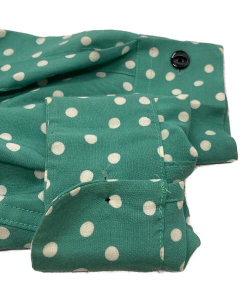 GROOVIN HIGH（グルービンハイ）GROOVIN HIGH (グルービンハイ) レーヨンシルクL/Sドットシャツ/Rayon Silk L/S Polka Dot Shirt グリーン サイズ:XLの古着・服飾アイテム