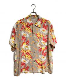 Sun Surf（サンサーフ）の古着「Aloha shirt “NIGHT BLOOMING CEREUS”/ナイト・ブルーミング・シリウス」｜グレー