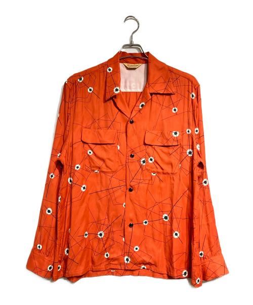 GROOVIN HIGH（グルービンハイ）GROOVIN HIGH (グルービンハイ) レーヨン総柄シャツ/長袖 レッド サイズ:XLの古着・服飾アイテム