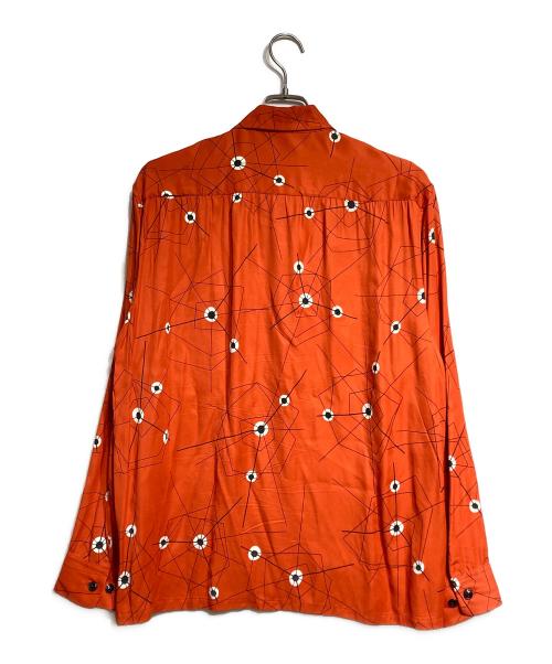 GROOVIN HIGH（グルービンハイ）GROOVIN HIGH (グルービンハイ) レーヨン総柄シャツ/長袖 レッド サイズ:XLの古着・服飾アイテム