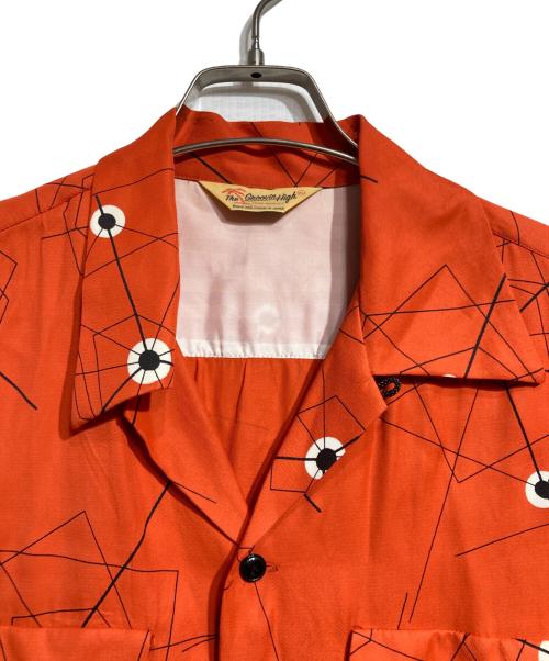 GROOVIN HIGH（グルービンハイ）GROOVIN HIGH (グルービンハイ) レーヨン総柄シャツ/長袖 レッド サイズ:XLの古着・服飾アイテム