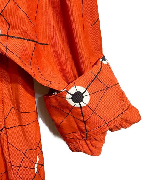 GROOVIN HIGH（グルービンハイ）GROOVIN HIGH (グルービンハイ) レーヨン総柄シャツ/長袖 レッド サイズ:XLの古着・服飾アイテム