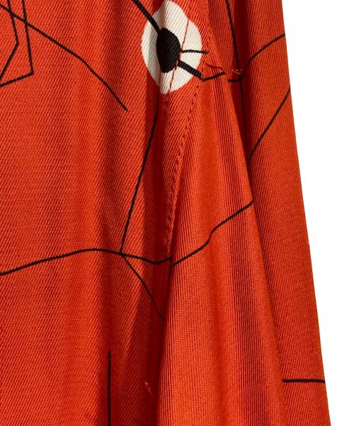 GROOVIN HIGH（グルービンハイ）GROOVIN HIGH (グルービンハイ) レーヨン総柄シャツ/長袖 レッド サイズ:XLの古着・服飾アイテム