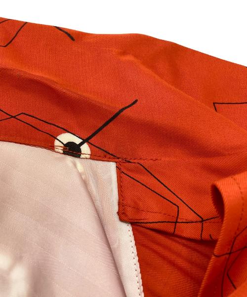 GROOVIN HIGH（グルービンハイ）GROOVIN HIGH (グルービンハイ) レーヨン総柄シャツ/長袖 レッド サイズ:XLの古着・服飾アイテム