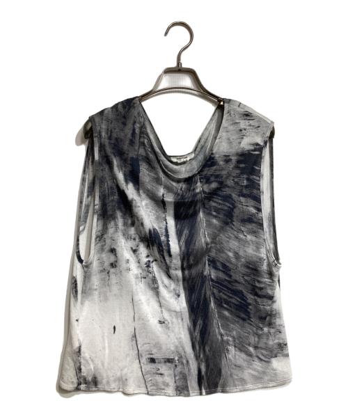 HELMUT LANG（ヘルムートラング）HELMUT LANG (ヘルムートラング) 転写プリントカットソー/Heat transfer print グレー サイズ:Ｓの古着・服飾アイテム