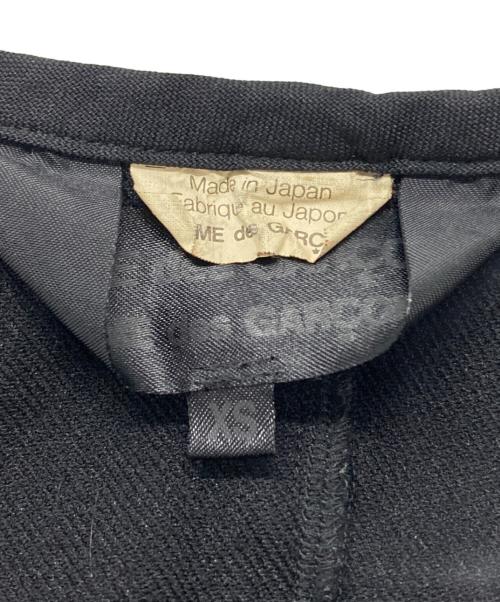 COMME des GARCONS COMME des GARCONS（コムデギャルソン コムデギャルソン）COMME des GARCONS COMME des GARCONS (コムデギャルソン コムデギャルソン) ポリエステル縮絨ボタンジレ/Polyester Shrunken Buttoned Vest ブラック サイズ:XSの古着・服飾アイテム