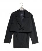 LIMI feuリミフゥ）の古着「燕尾クロップテーラードジャケット/Cropped tailcoat」｜ブラック