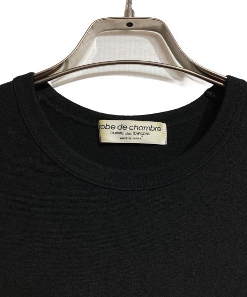 ROBE DE CHAMBRE COMME DES GARCONS（ローブドシャンブル コムデギャルソン）ROBE DE CHAMBRE COMME DES GARCONS (ローブドシャンブル コムデギャルソン) レースドッキングニットソー/Lace-docking knit-and-sew top  ブラック サイズ:－の古着・服飾アイテム