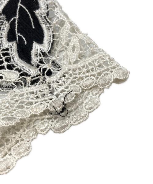 ROBE DE CHAMBRE COMME DES GARCONS（ローブドシャンブル コムデギャルソン）ROBE DE CHAMBRE COMME DES GARCONS (ローブドシャンブル コムデギャルソン) レースドッキングニットソー/Lace-docking knit-and-sew top  ブラック サイズ:－の古着・服飾アイテム