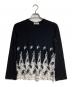 ROBE DE CHAMBRE COMME DES GARCONS（ローブドシャンブル コムデギャルソン）の古着「レースドッキングニットソー/Lace-docking knit-and-sew top 」｜ブラック