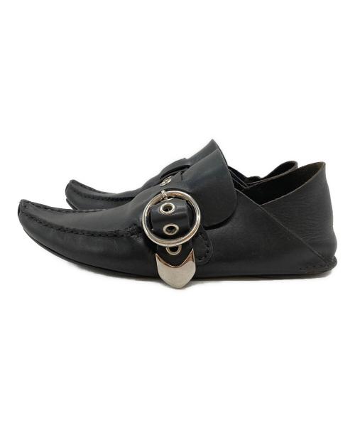 LOEWE（ロエベ）LOEWE (ロエベ) ポインテッドトゥベルトミュール/Pointed Toe Belted Mules ブラック サイズ:38の古着・服飾アイテム