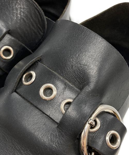 LOEWE（ロエベ）LOEWE (ロエベ) ポインテッドトゥベルトミュール/Pointed Toe Belted Mules ブラック サイズ:38の古着・服飾アイテム