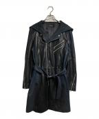 TORNADO MARTトルネードマート）の古着「レザーライダースコート/Leather biker coat」｜ブラック