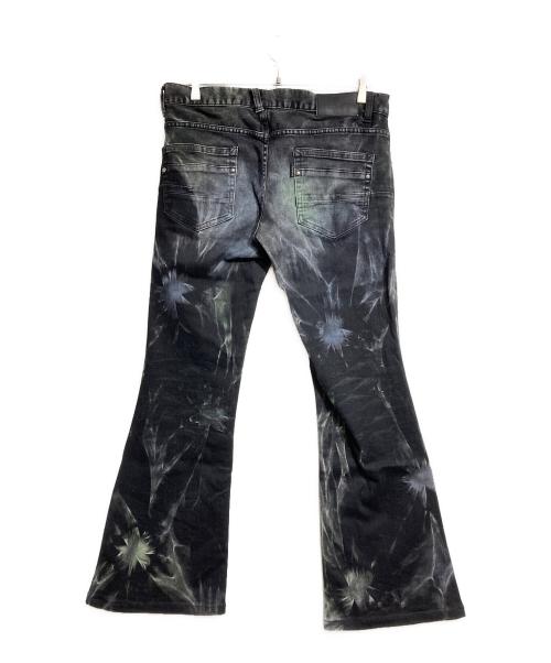 TORNADO MART（トルネードマート）TORNADO MART (トルネードマート) ボタニカルカラースプレーベルボトム/Botanical Color Spray Bell Bottoms ブラック サイズ:Lの古着・服飾アイテム