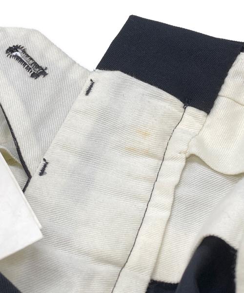 COMME des GARCONS（コムデギャルソン）COMME des GARCONS (コムデギャルソン) フリルデザインクロップパンツ/Frill design cropped pants ブラック サイズ:Sの古着・服飾アイテム